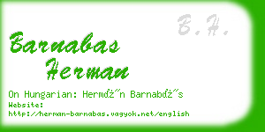 barnabas herman business card